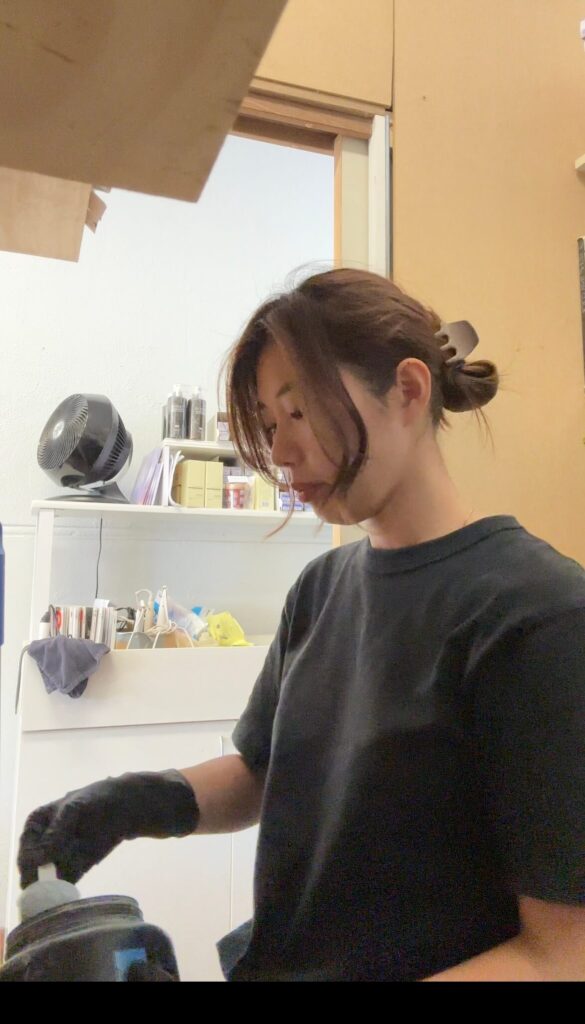 パースのサロンの仕事